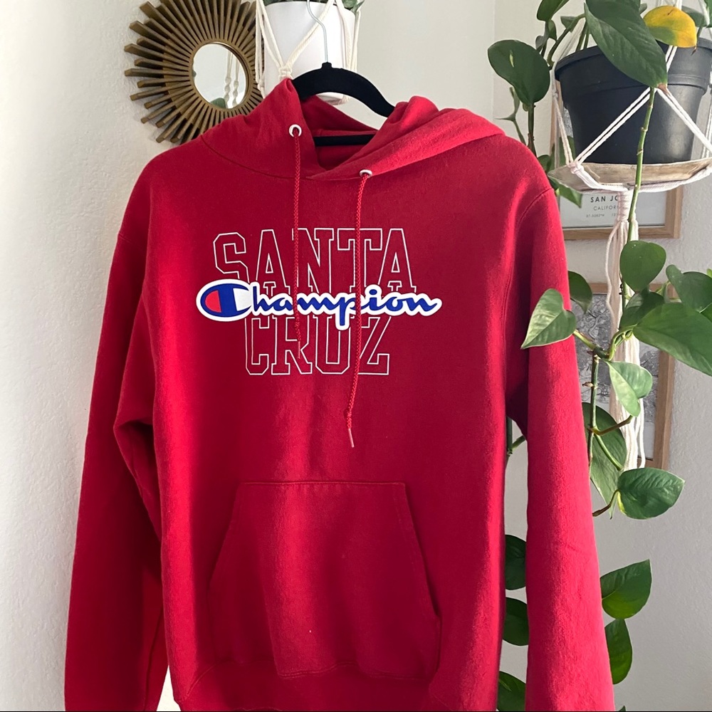 Santa Cruz red champion hoodie
